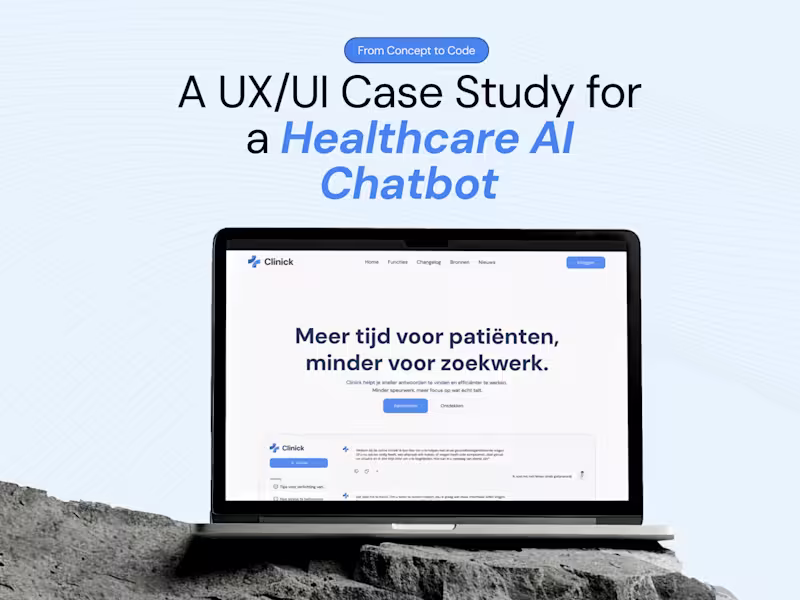 Cover image for A UX/UI Case Study for a Healthcare AI Chatbot