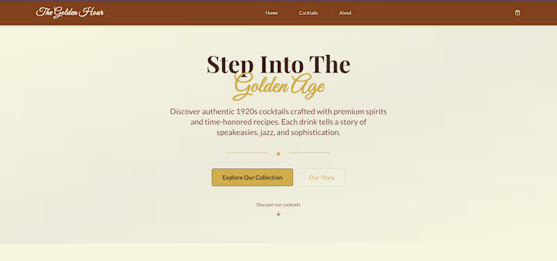 Cover image for Replit vibe coding cocktail retail webpage
