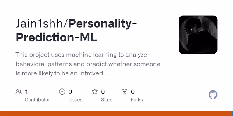 Cover image for Personality Prediction ML Model Development