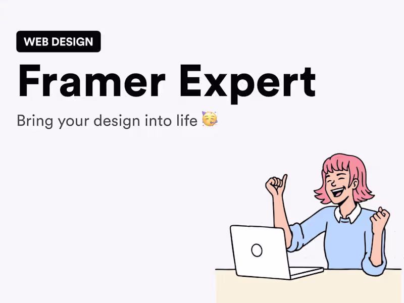Cover image for ⭐ Framer Website – Design & Development