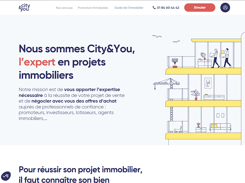 Cover image for Ui Designer Website Promoteur immobolier