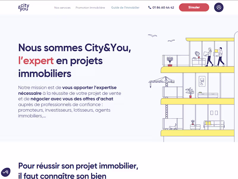 Cover image for Ui Designer Website Promoteur immobolier