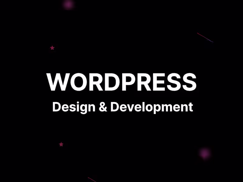 Cover image for Wrodpress Website Design