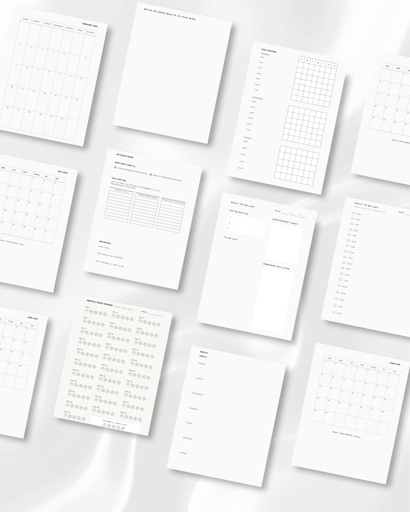 Cover image for Neurodivergent Friendly Planner Sheets