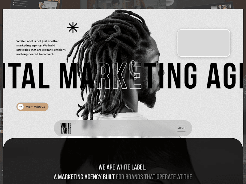 Cover image for White Label – Creative Agency Website UI/UX Concept