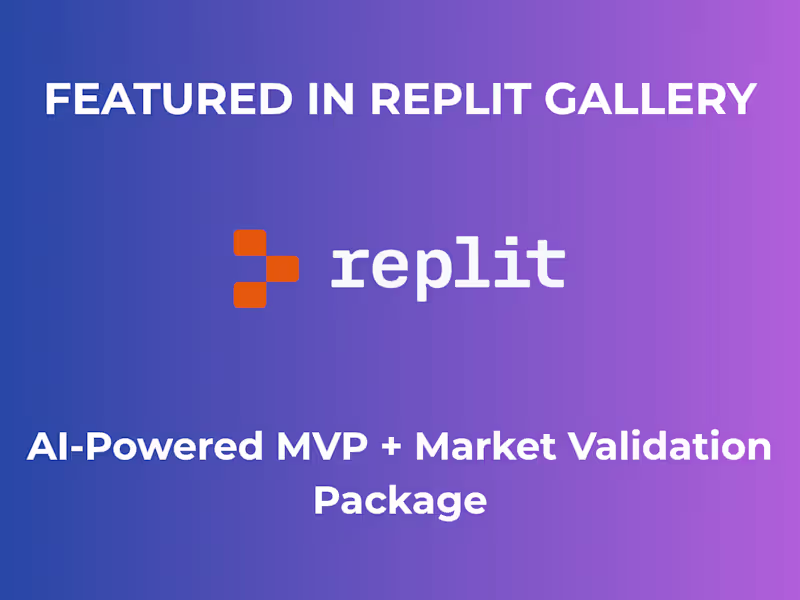 Cover image for AI-Powered MVP + Market Validation Package