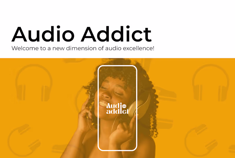 Cover image for Audio Addict | Brand design & UI/UX Design 