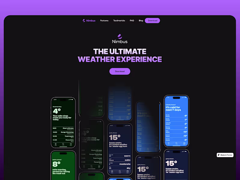 Cover image for Framer Website ● Landing Page Design