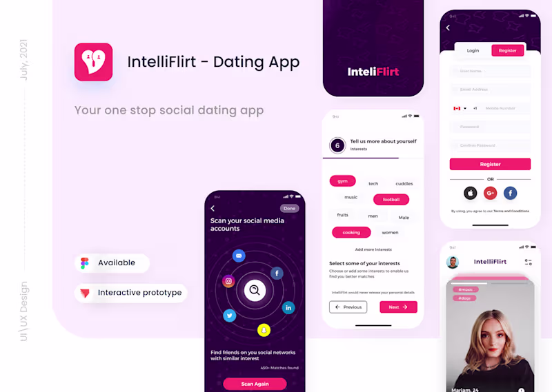 Cover image for IntelliFlirt - Dating App