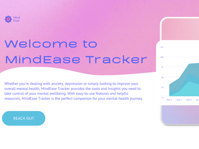 Cover image for MindEase Tracker - A UI/UX Conceptual Design for Improved Mental