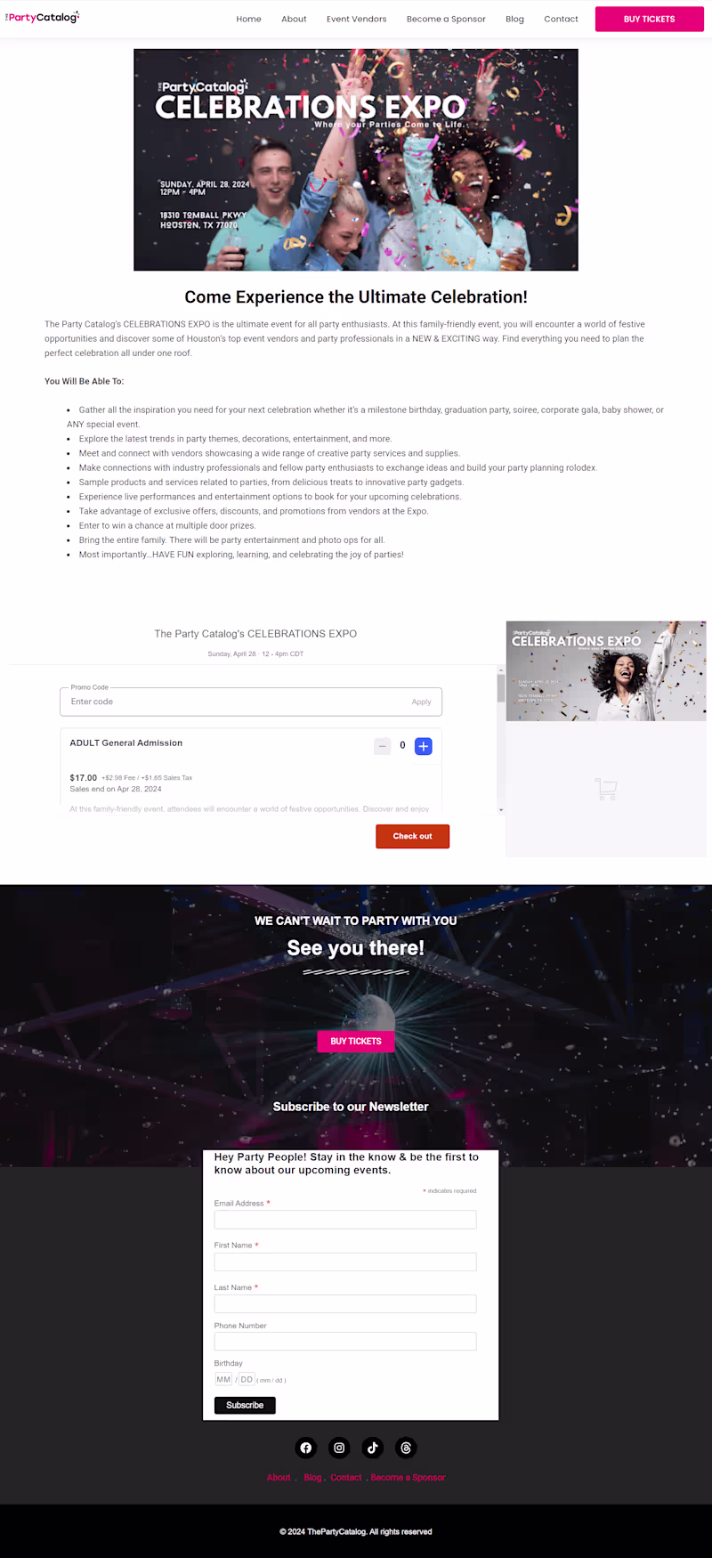 Cover image for Event and ticket sales website