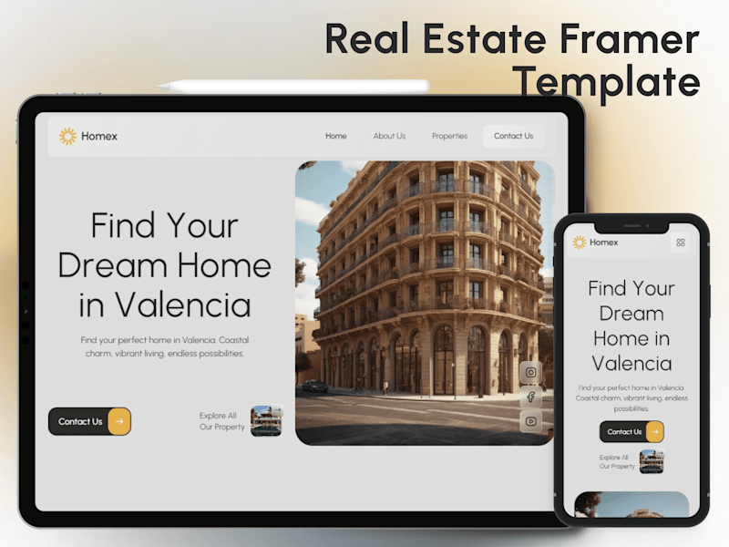 Cover image for HomeX ��– Modern Real Estate Website Template
