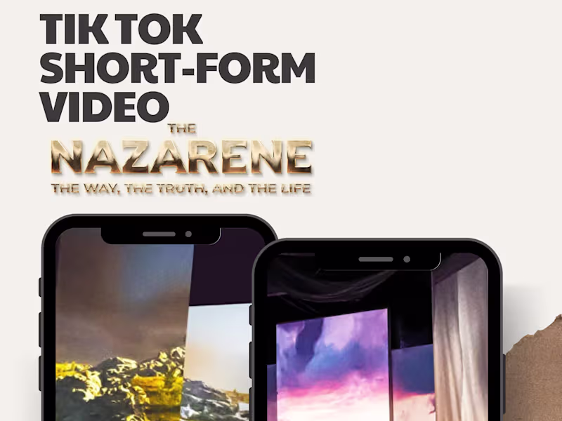 Cover image for Short Tik Tok & Reel Video Content for The Nazarene