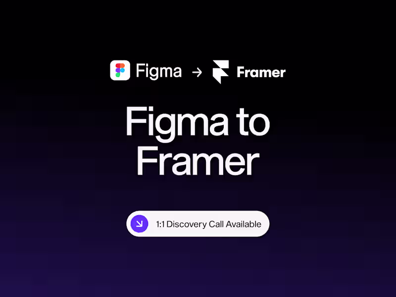 Cover image for Figma to Framer