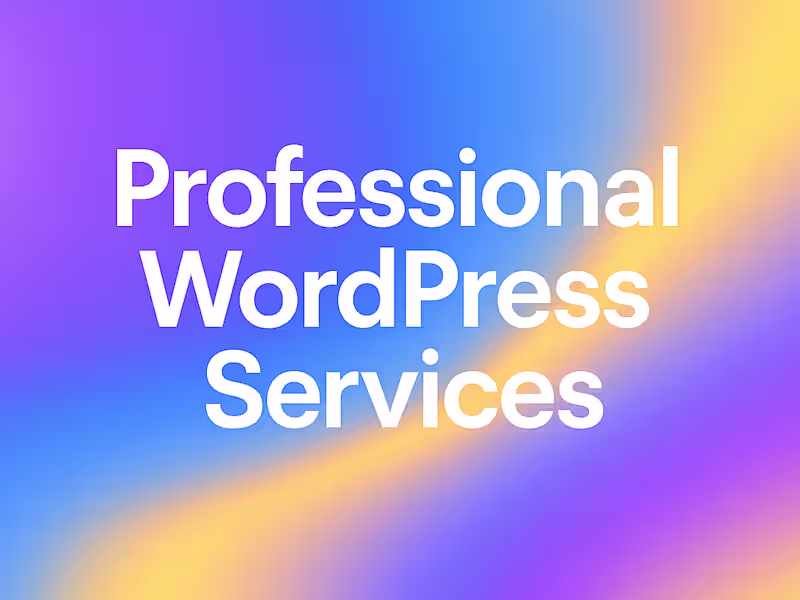 Cover image for WordPress Website Design & Development