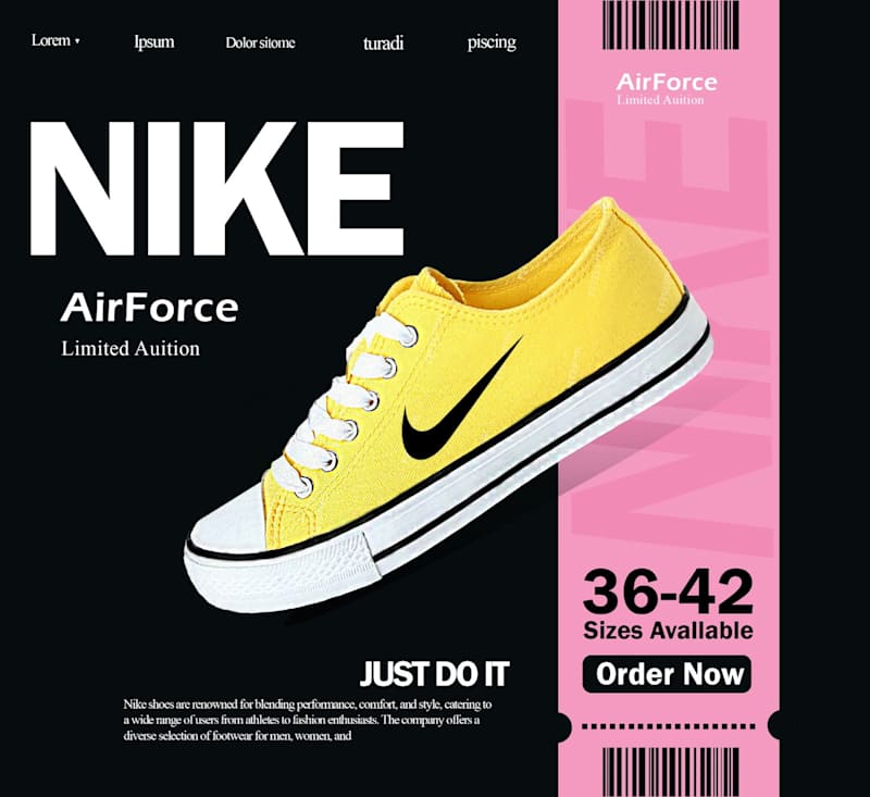 Cover image for modern shoes design .