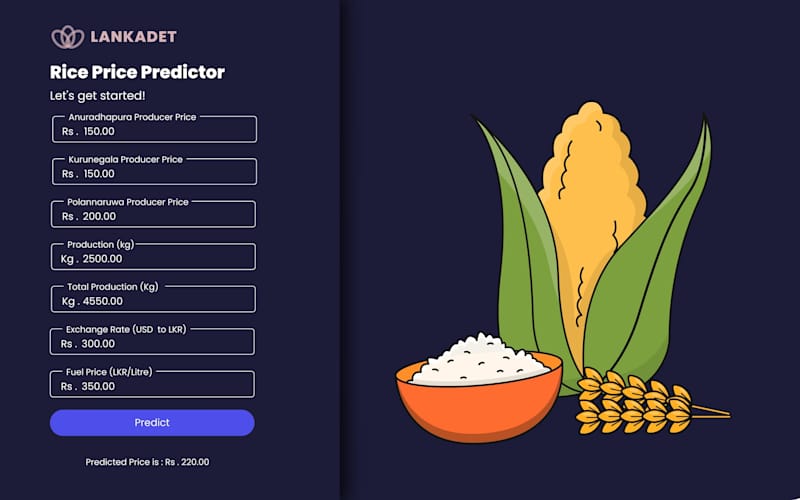 Cover image for 🚀 Rice Price Predictor Web App for Sri Lanka! 🌾
