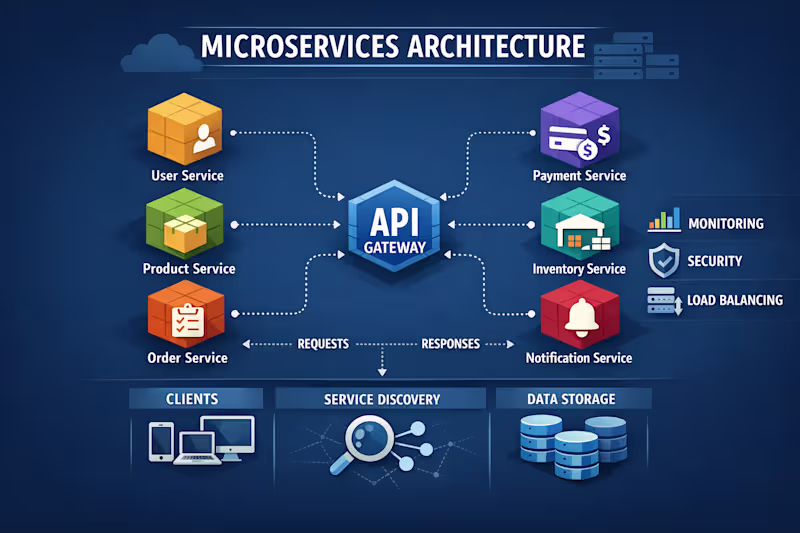 Cover image for Microservices Architecture (Scalable and Distributed Systems)