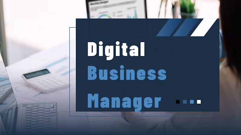 Cover image for Digital Business Management I help digital businesses operat...