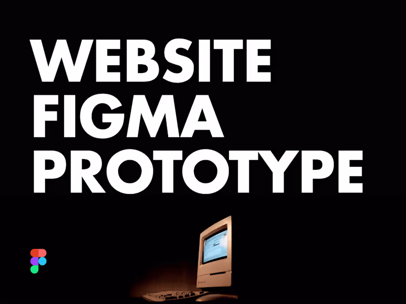 Cover image for Website Prototype in Figma