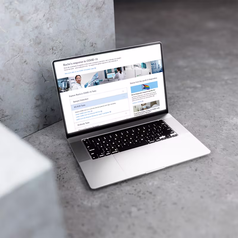 Cover image for Roche Diagnostics COVID-19 Work