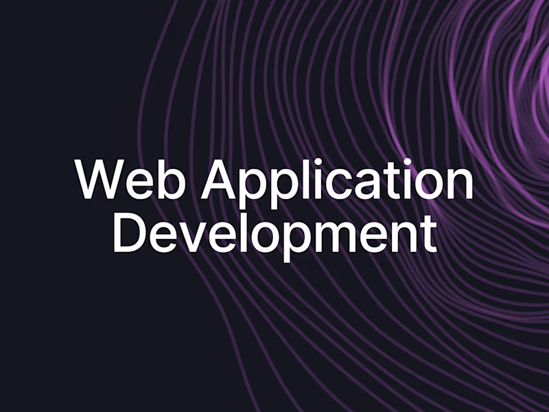 Cover image for I will create fully custom web applications for you