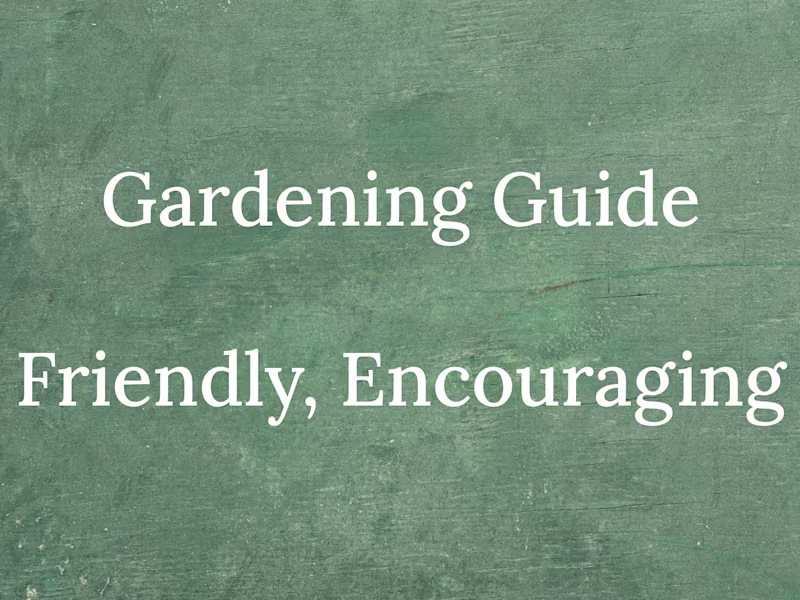 Cover image for Setting the tone for an educational guide to gardening