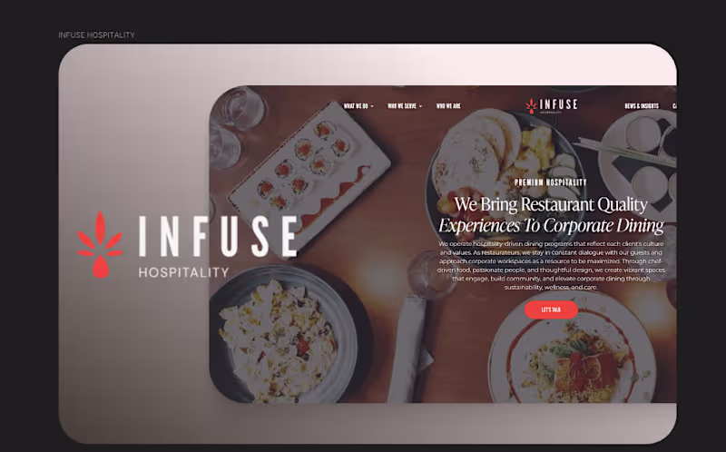 Cover image for Infuse Hospitality Website