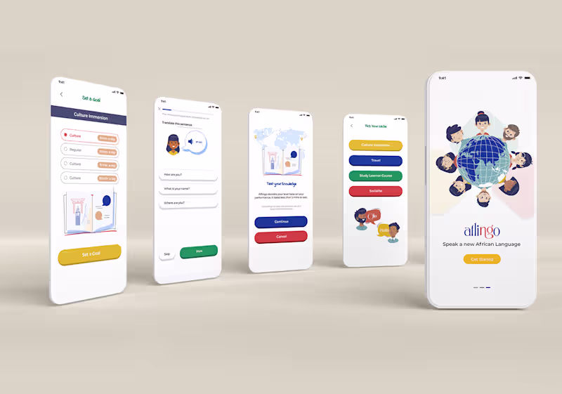 Cover image for Language learning app design