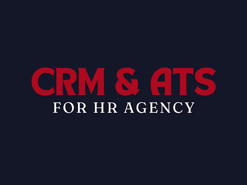 Cover image for CRM & ATS
