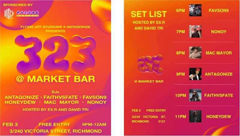 Cover image for 323 Event Logo & Social Media