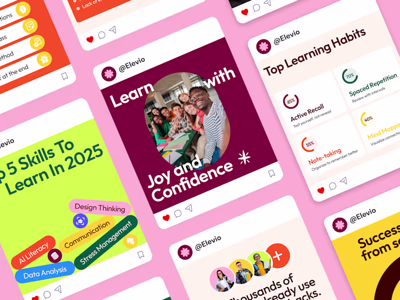 Cover image for Elevio | Learning Social Media Campaign