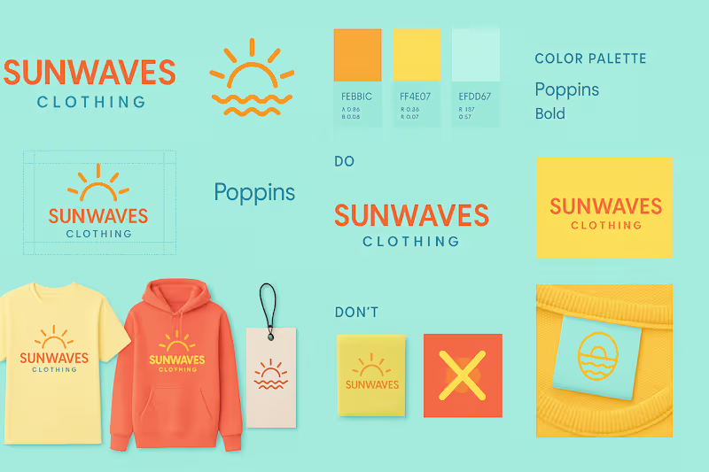 Cover image for Brand Creation for Sunwaves Clothing