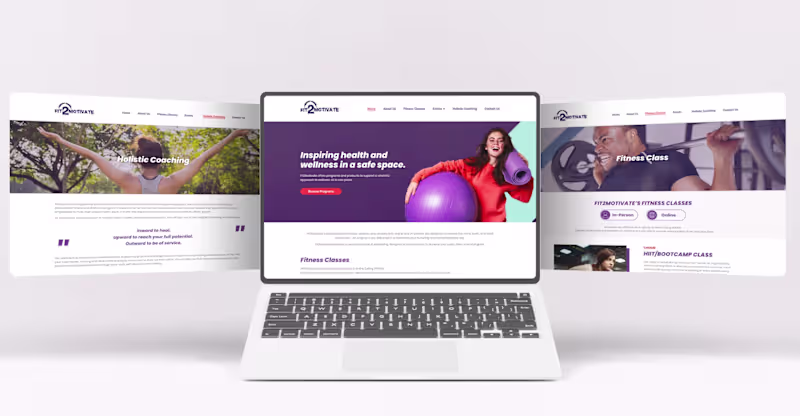 Cover image for Fit2Motivate Website Design