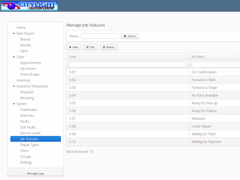 Cover image for Job Ordering Management System