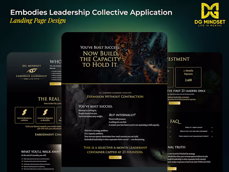 Cover image for Kajabi Application Landing Page Design
