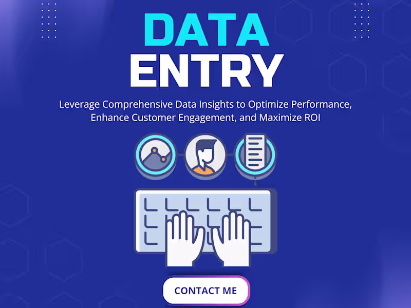 Cover image for I will  arrange your given data, copy paste or by web research