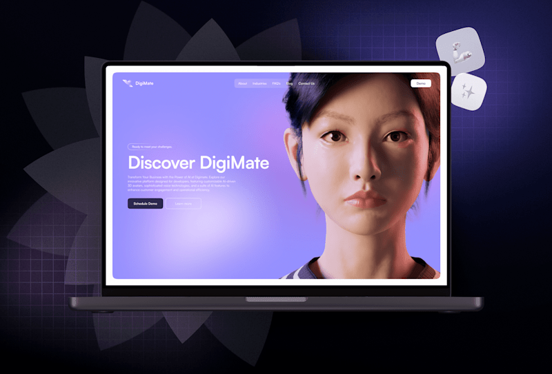 Cover image for Digimate: B2B SaaS Platform for Digital Human AI Interactions