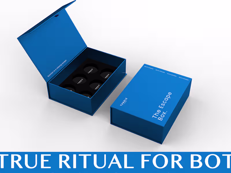 Cover image for TUBBLE Bath bomb/ Packaging design