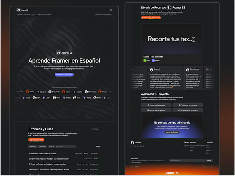 Cover image for Framer ES — Framer Spanish Community