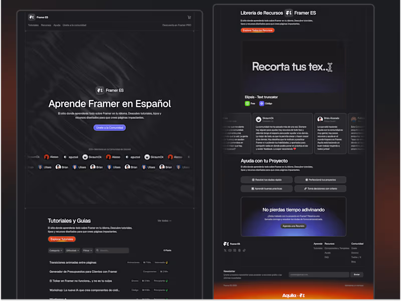 Cover image for Framer ES — Framer Spanish Community