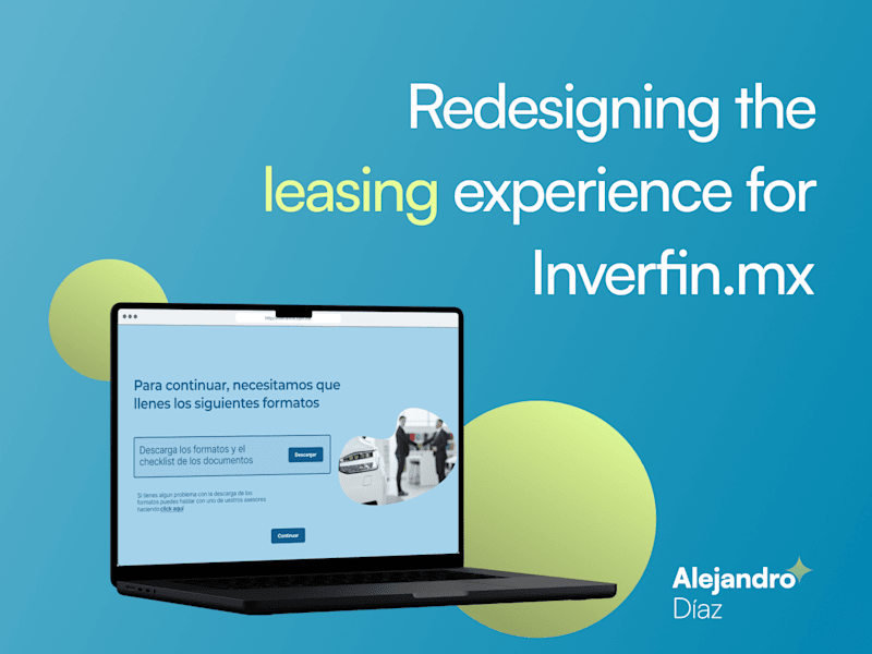 Cover image for Redesigning the Leasing Experience for Inverfin