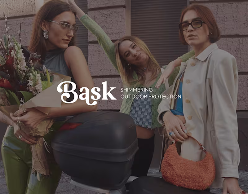 Cover image for Bask | Bold & Playful Brand Identity & Website Design