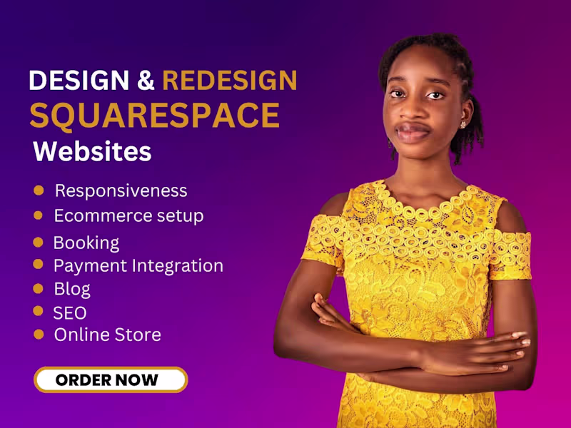 Cover image for I will squarespace website design