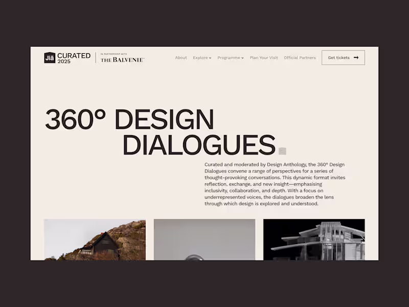 Cover image for Jia CURATED — Web Design & Webflow Development