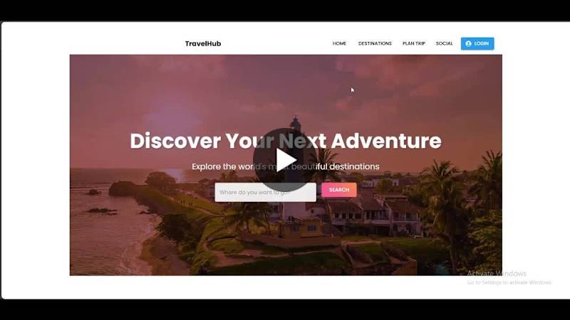 Cover image for Innovative Tourism Website for PSR Vlog Competition