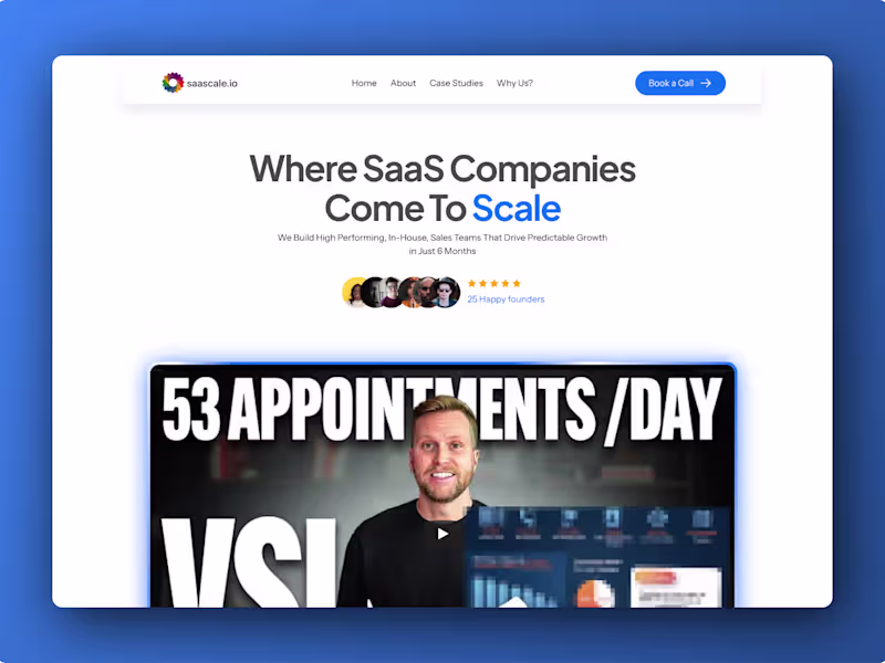 Cover image for SaaS Scale: Multi-Page Website Design & Framer Development
