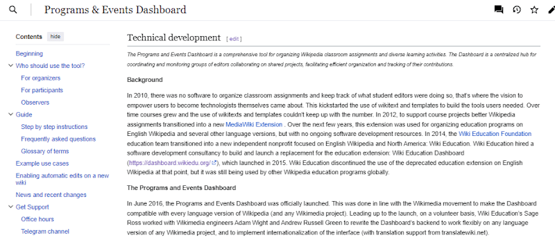Cover image for Programs and Events Dashboard Technical Development