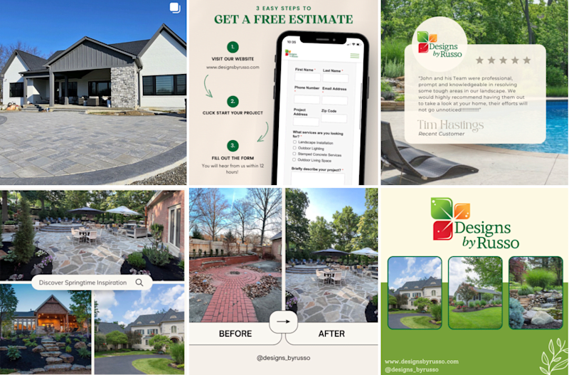 Cover image for Social media manager for high-end landscape company