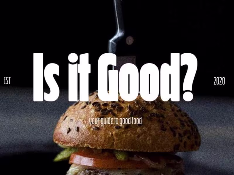 Cover image for Is it good? // Brand identity design